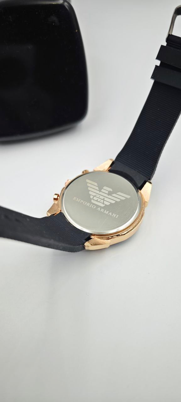 EMPOROİ ARMANİ SİYAH-GOLD SAAT