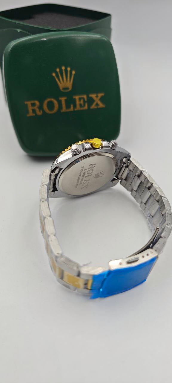 ROLEX YACH-T MASTER ÇİFT RENK İÇİ YEŞİL-BEYAZ SAAT