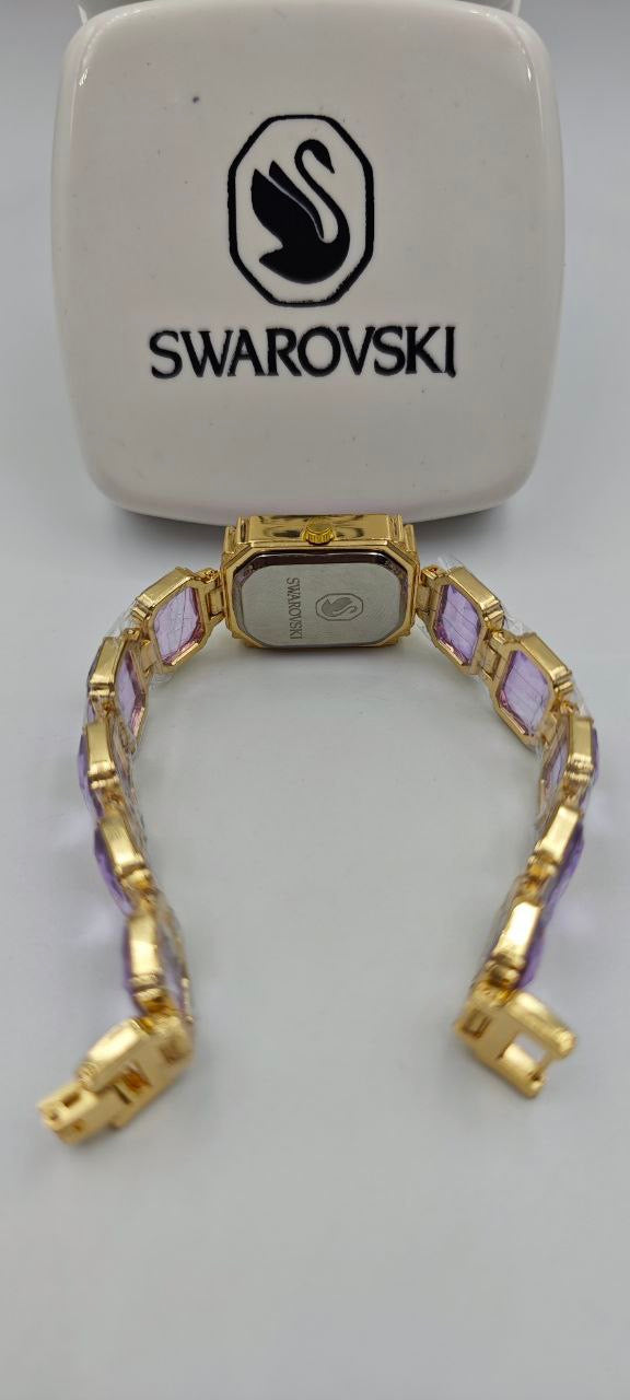 SWAROVSKİ MOR BAYAN SAAT