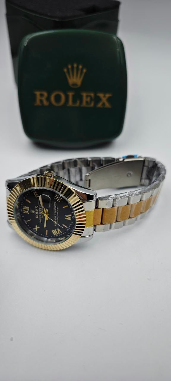 ROLEX ÇİFT RENK İÇİ SİYAH SAAT