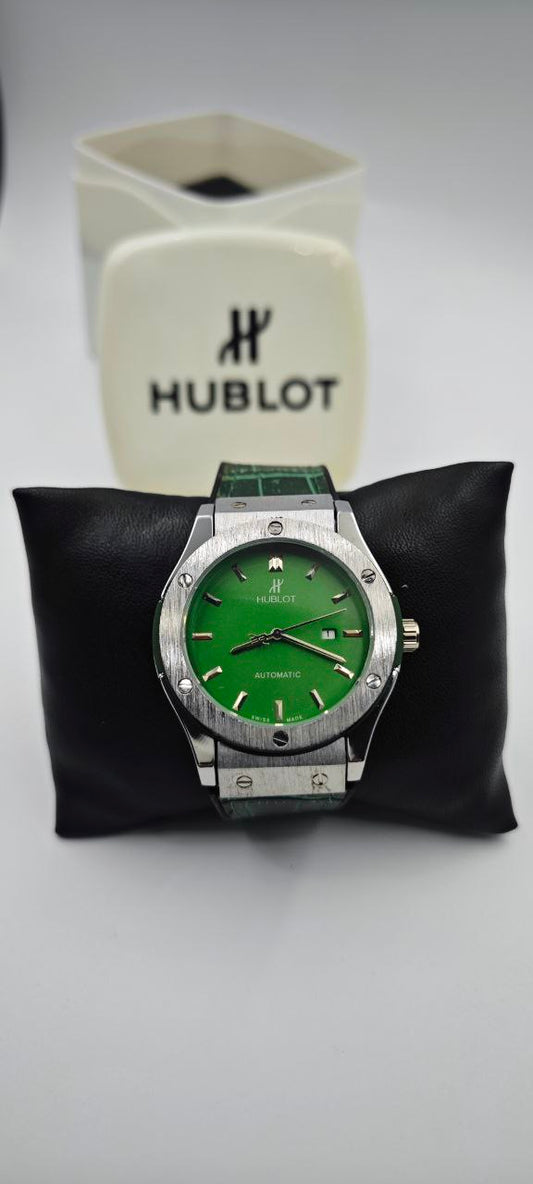 HUBLOT GENEVE PLASTİK KORDON YEŞİL SAAT
