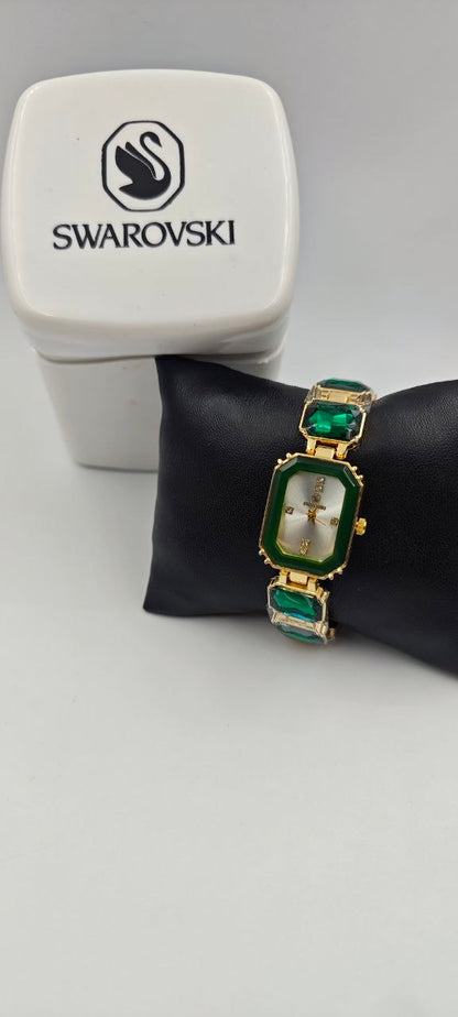 SWAROVSKİ YEŞİL BAYAN SAAT