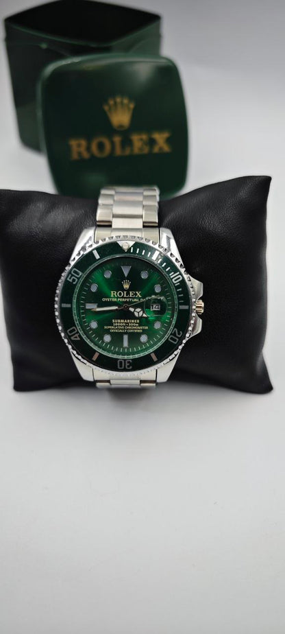 ROLEX SUBMARİNA DIŞI GÜMÜŞ İÇİ YEŞİL SAAT