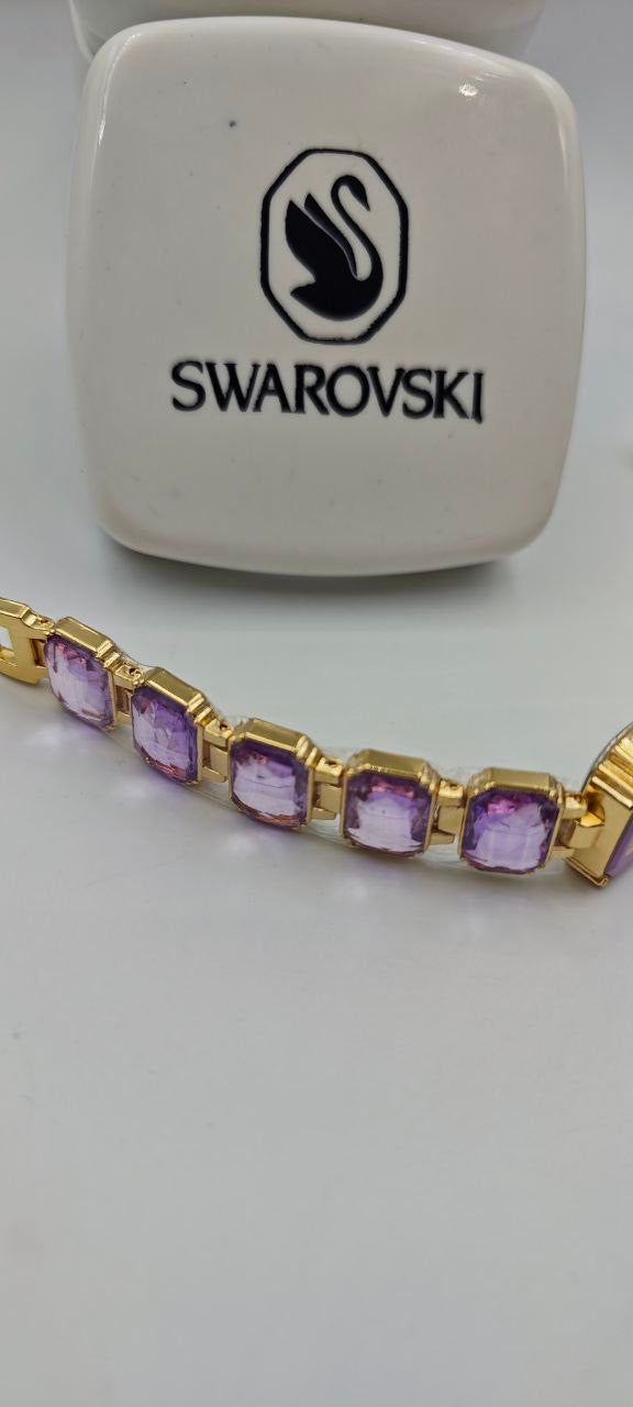 SWAROVSKİ MOR BAYAN SAAT