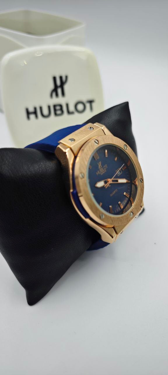 HUBLOT GENEVE PLASTİK KORDON LACİVERT SAAT