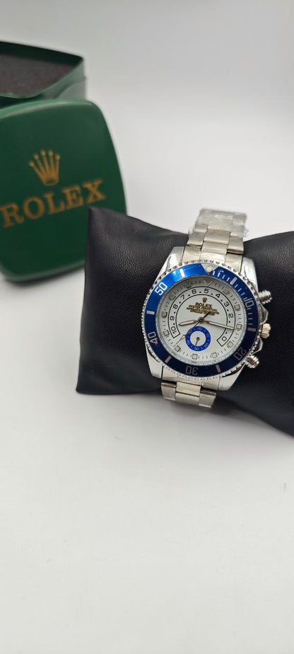 ROLEX YACH-T MASTER İÇİ BEYAZ-MAVİ SAAT