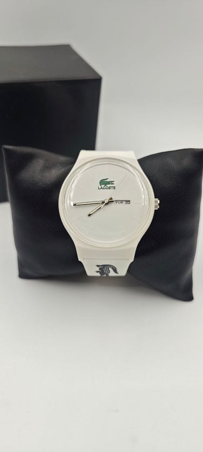 ®️ LACOSTE SLİKON BEYAZ SAAT