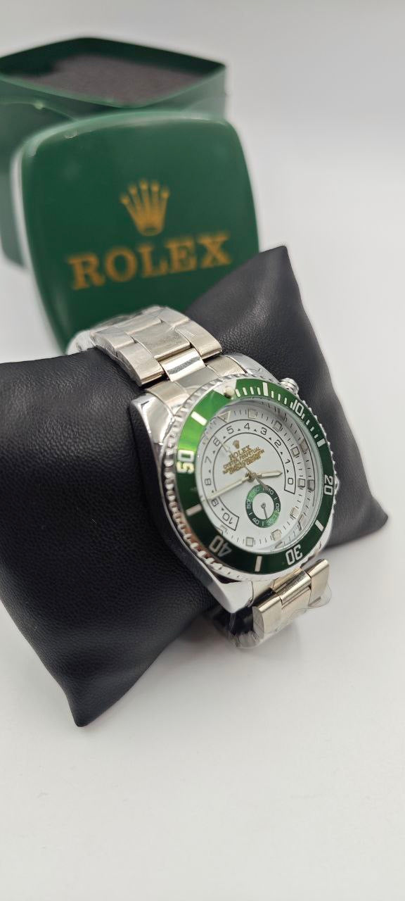ROLEX YACH-T MASTER İÇİ BEYAZ-YEŞİL SAAT