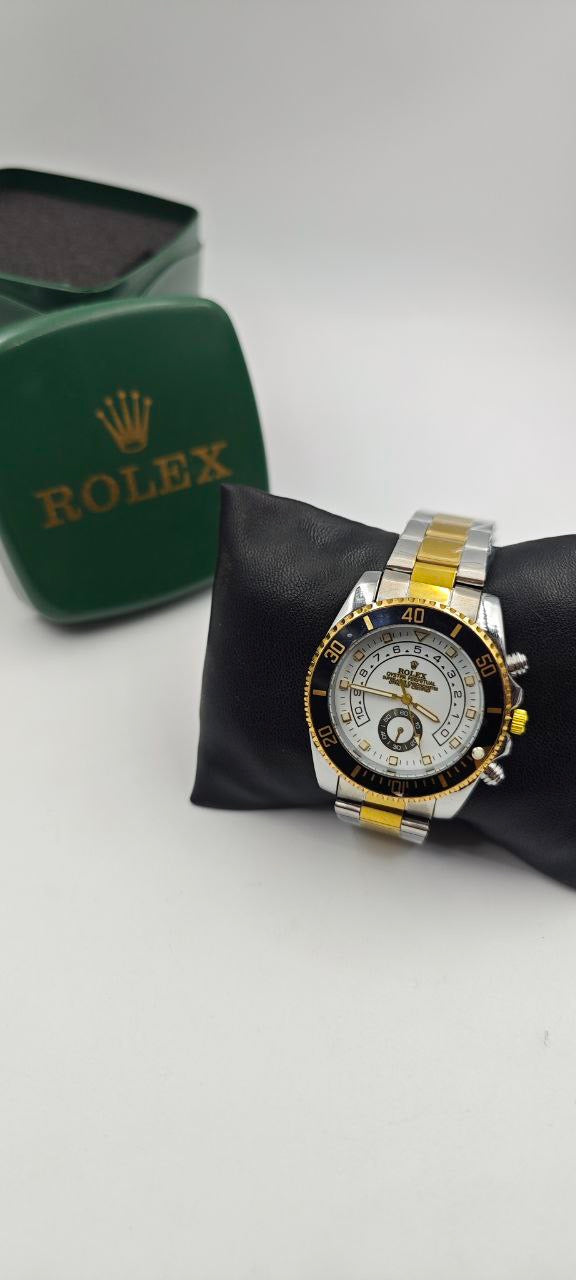 ROLEX YACH-T MASTER ÇİFT RENK İÇİ BEYAZ-SİYAH