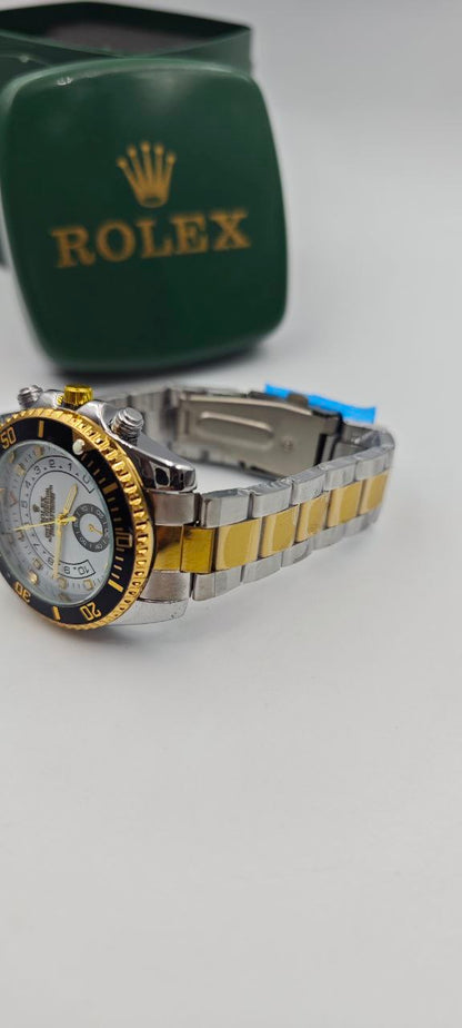 ROLEX YACH-T MASTER ÇİFT RENK İÇİ BEYAZ-SİYAH