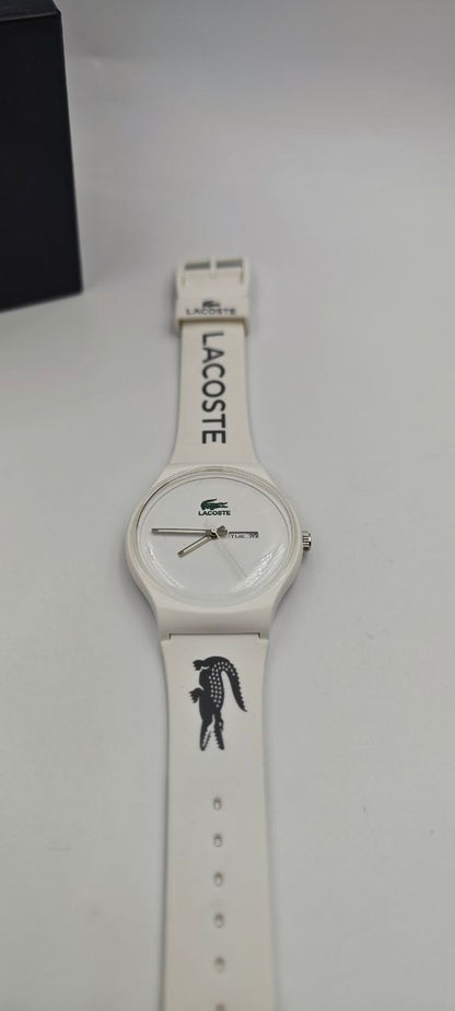 ®️ LACOSTE SLİKON BEYAZ SAAT