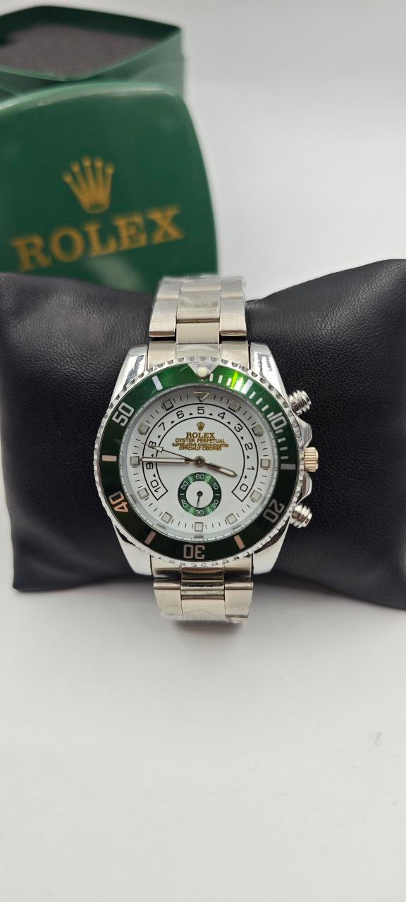 ROLEX YACH-T MASTER İÇİ BEYAZ-YEŞİL SAAT