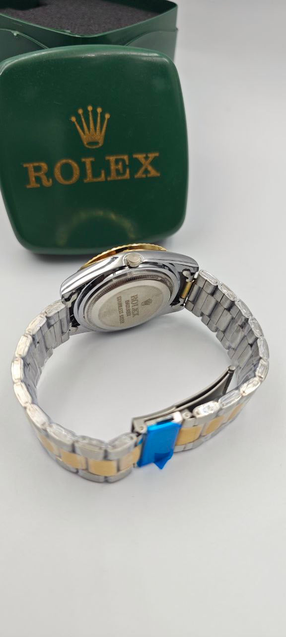 ROLEX DIŞI ÇİFT RENK İÇİ LACİVERT SAAT