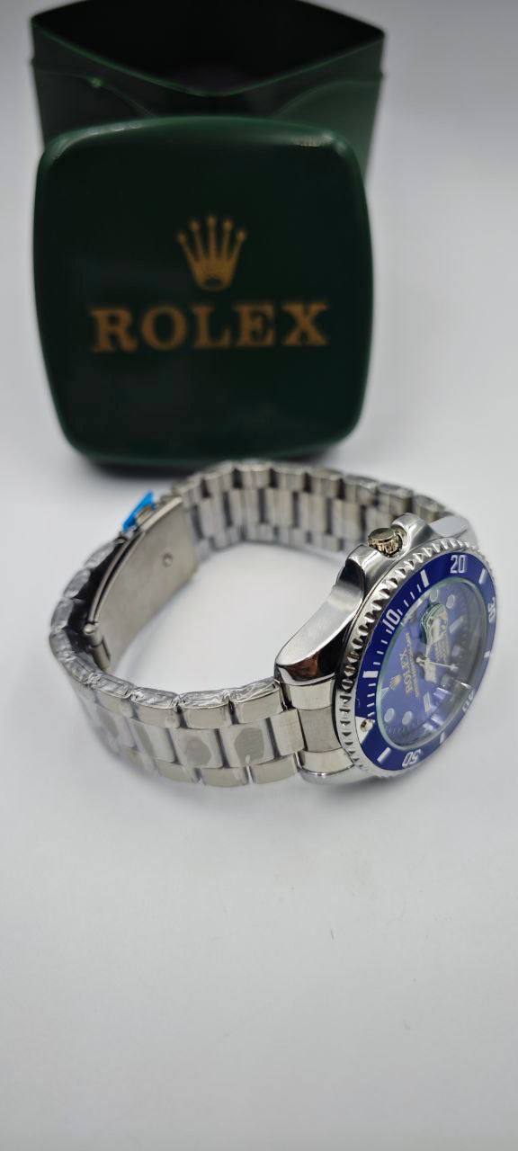 ROLEX SUBMARİNA DIŞI GÜMÜŞ İÇİ MAVİ SAAT