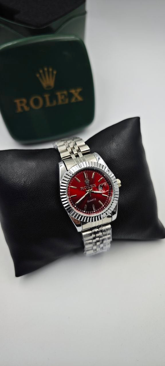 ROLEX DAYTJUST İÇİ KIRMIZI BAYAN SAAT