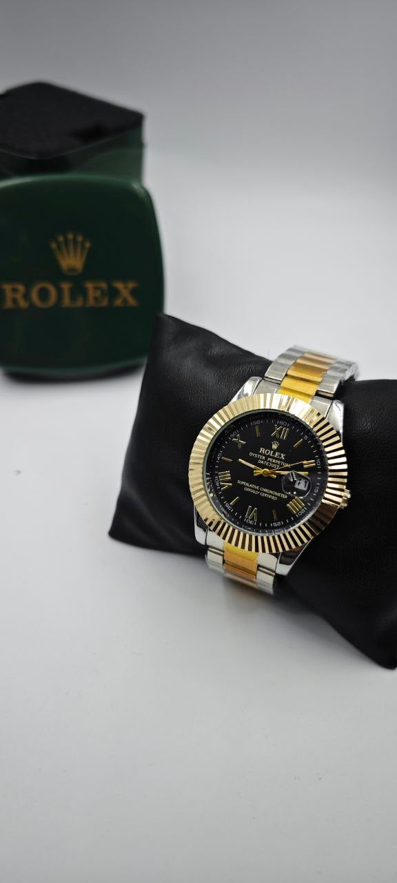 ROLEX ÇİFT RENK İÇİ SİYAH SAAT
