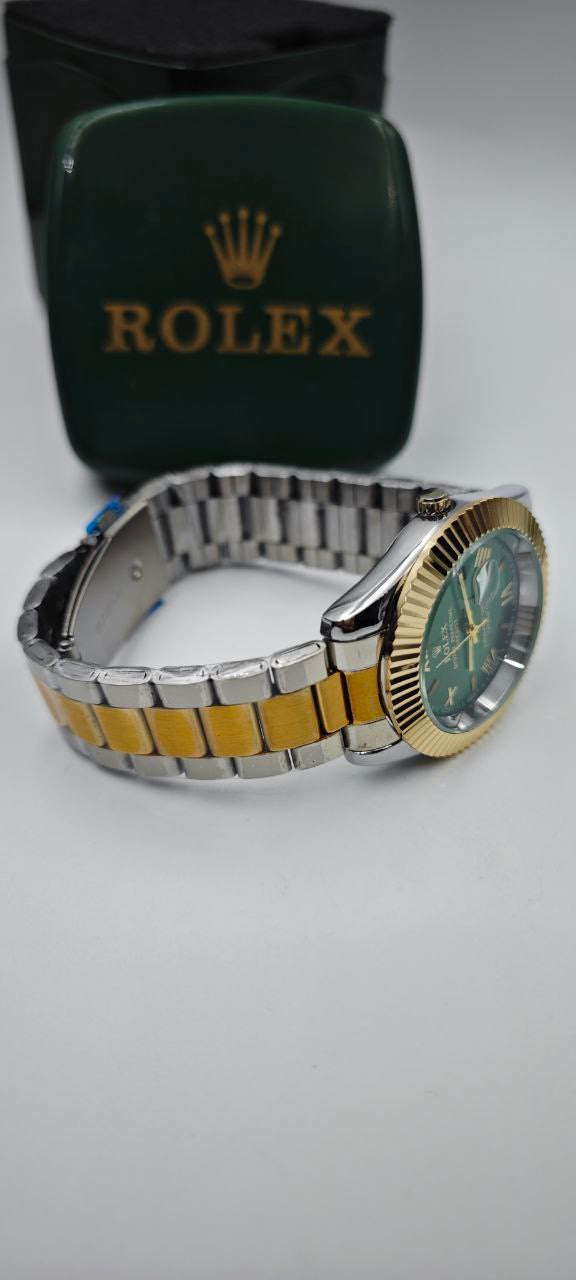 ROLEX ÇİFT RENK İÇİ YEŞİL SAAT