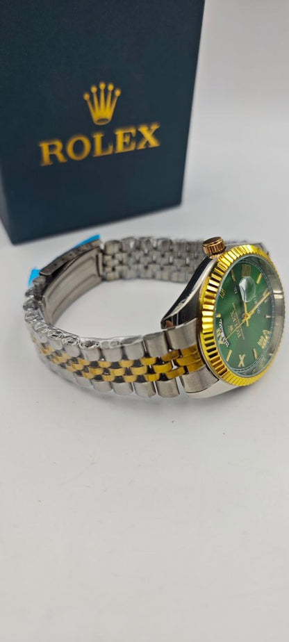ROLEX DAY-DATE ÇİFT RENK İÇİ YEŞİL SAAT