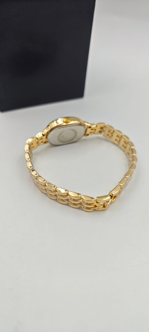 DIŞI GOLD İÇİ BEYAZ BAYAN SAAT