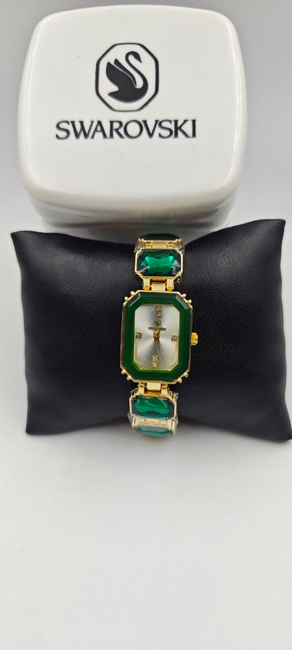 SWAROVSKİ YEŞİL BAYAN SAAT