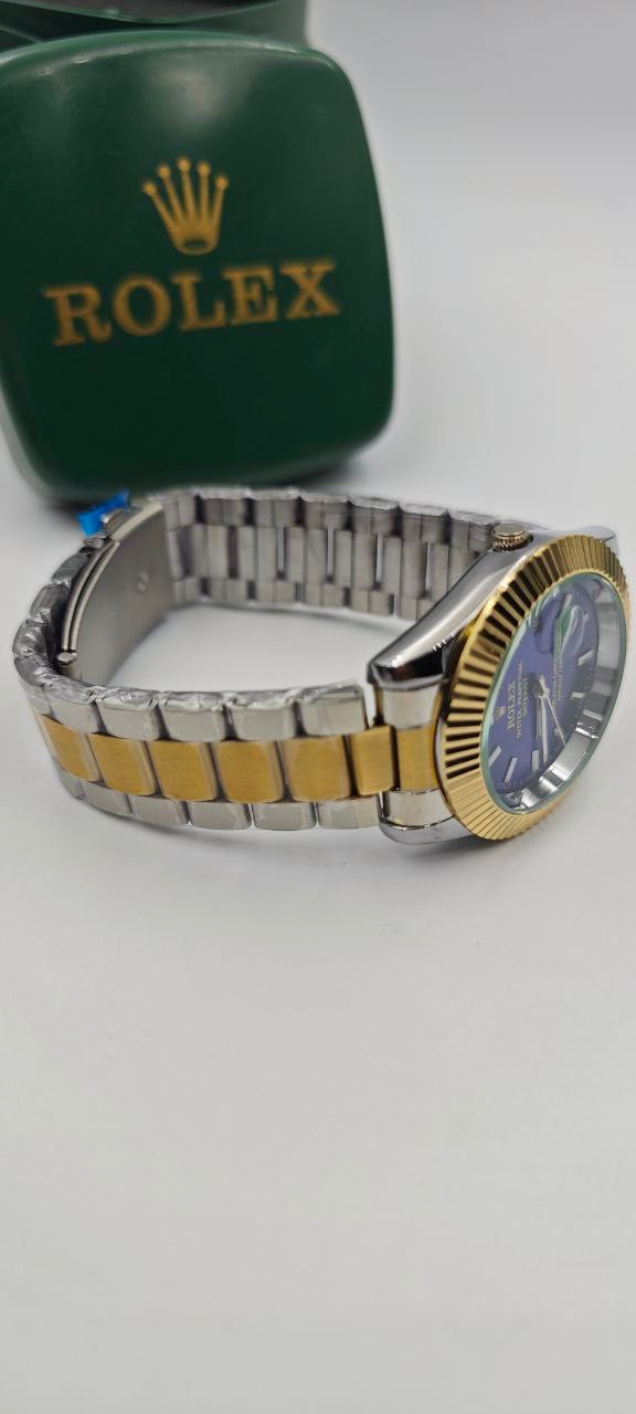 ROLEX DIŞI ÇİFT RENK İÇİ LACİVERT SAAT