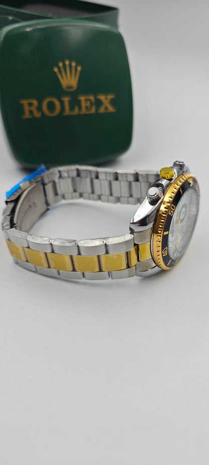 ROLEX YACH-T MASTER ÇİFT RENK İÇİ BEYAZ-SİYAH